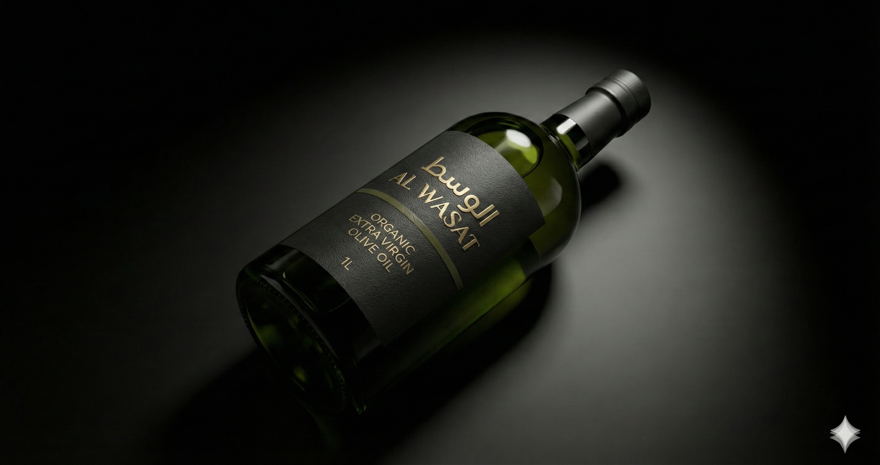 AL WASAT Organic 1L bottle detail