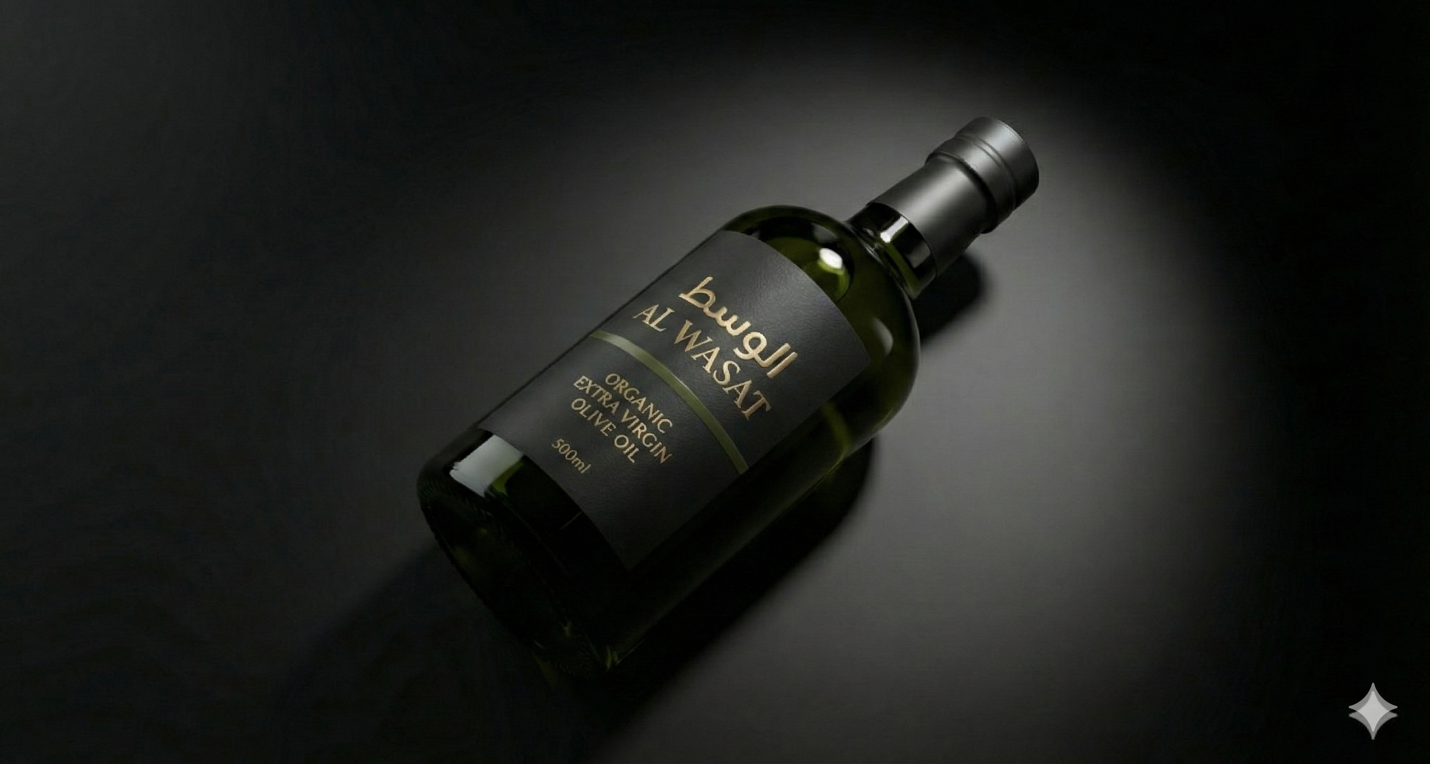 AL WASAT Organic 500ml bottle detail